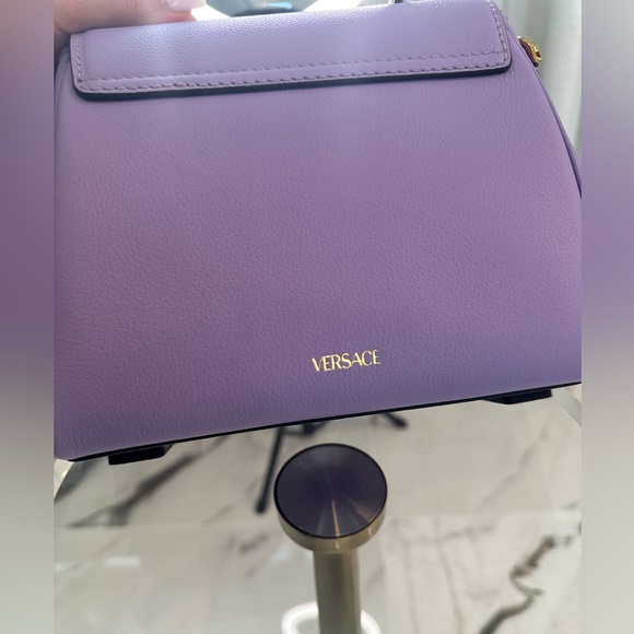 NWT Versace La Medusa Purple Shoulder Bag - Picture 5 of 10